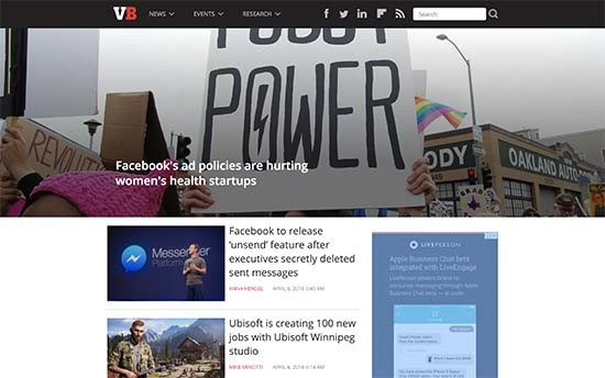 WordPress VIP wird von Venture Beat verwendet